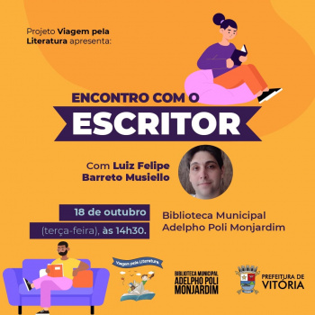 Leia mais sobre o artigo Encontro com o Escritor desta semana será com Luiz Felipe Barreto Musiello