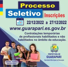 Leia mais sobre o artigo Guarapari realiza Processo Seletivo Simplificado para Educação