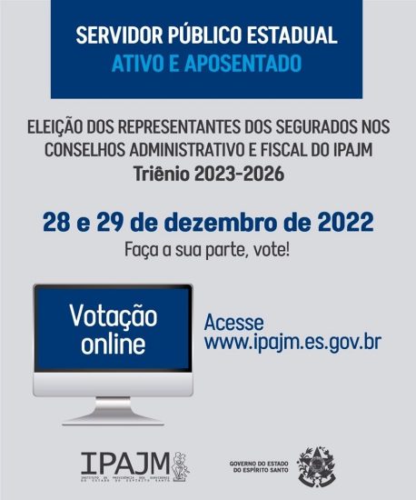 Leia mais sobre o artigo Eleição dos Conselhos do IPAJM ocorre hoje quarta(28), e amanhã quinta-feira(29)