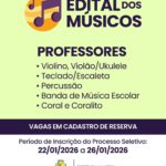 Prefeitura de Guarapari abre processo seletivo para contratação de professores de música