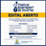 Prefeitura abre credenciamento para Food Trucks, Beer Trucks e Food Bikes no Festival Guarapari de Inverno 2026