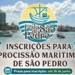 Embarcações inscritas para a Procissão de São Pedro receberão kit de decoração da Prefeitura