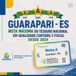 Guarapari mantém Nota A do Tesouro Nacional e reafirma excelência na qualidade das informações contábeis e fiscais