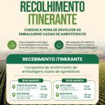 Semana do Campo Limpo promove recolhimento itinerante de embalagens de agrotóxicos em Guarapari