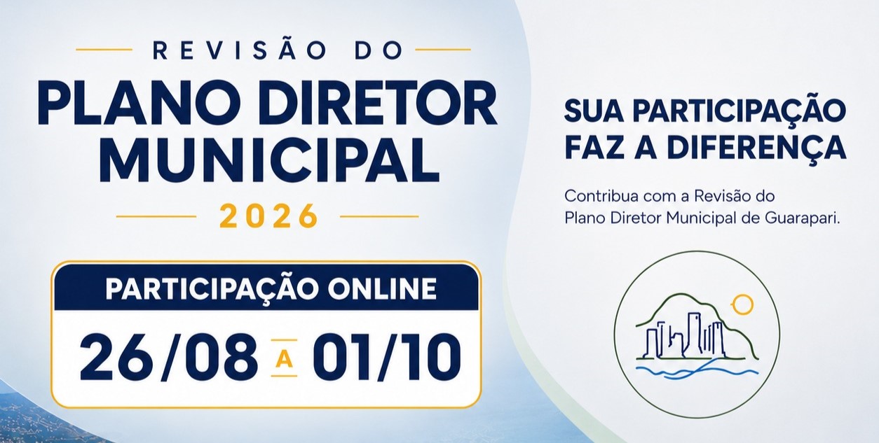 O futuro de Guarapari também está nas suas mãos: Prefeitura abre participação para a revisão do Plano Diretor