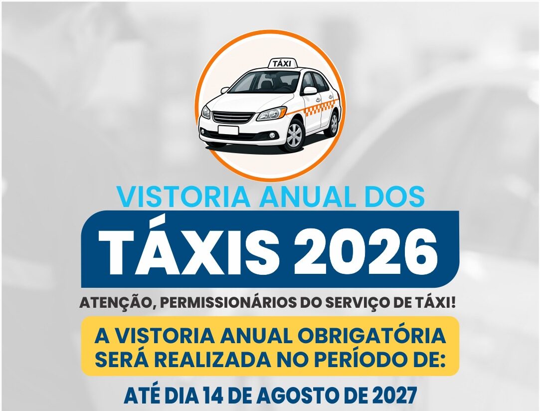 Prefeitura de Guarapari reforça que vistoria anual obrigatória dos táxis segue até 14 de agosto