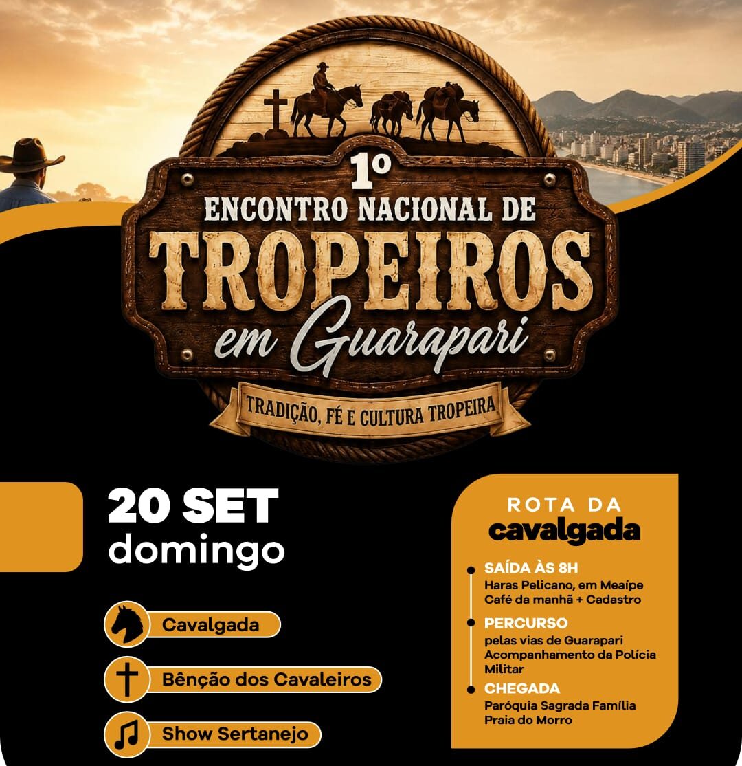 1º Encontro Nacional de Tropeiros terá cavalgada e bênção aos cavaleiros na Festa da Cidade