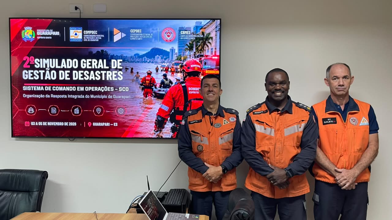 Guarapari prepara equipes para atuação integrada em situações de desastre