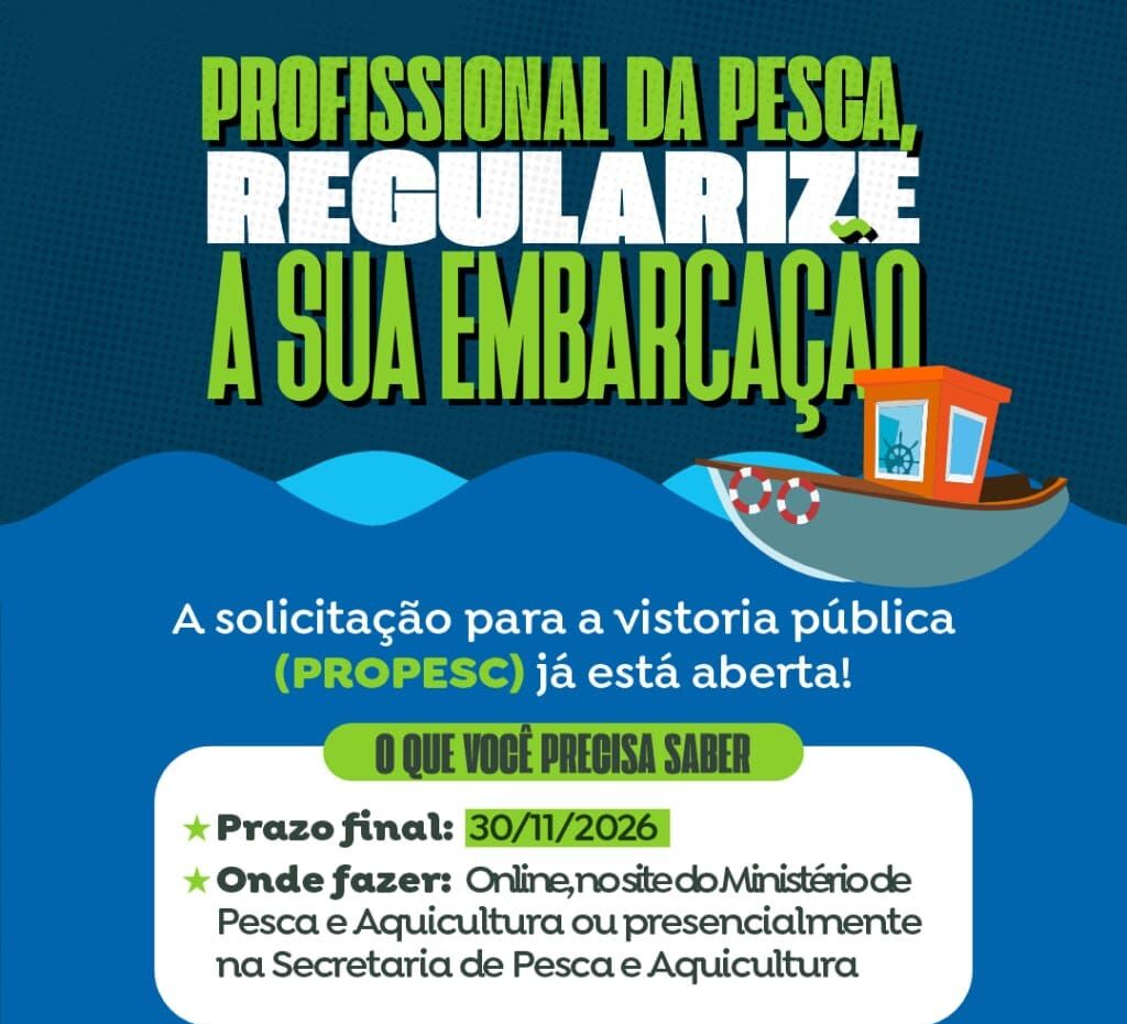 Leia mais sobre o artigo Prazo para vistoria de embarcações de pesca é reaberto até 30 de novembro